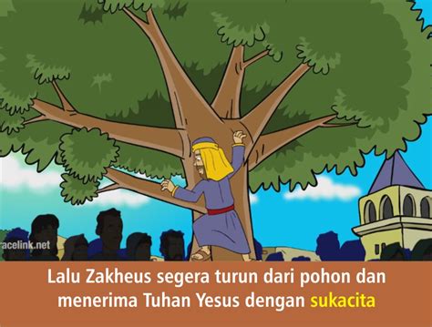 komik alkitab anak tuhan yesus memanggil zakheus