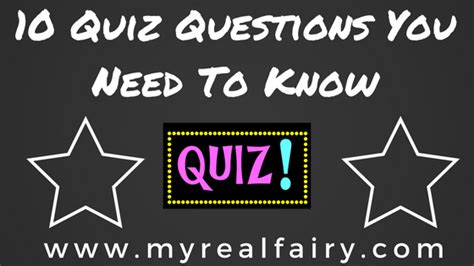 quiz questions     myrealfairycom