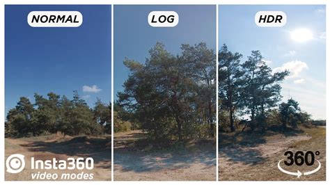 normal log  hdr video mode comparison  insta      cameras   gabavr