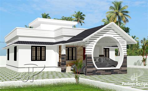 sq ft single floor home kerala home design