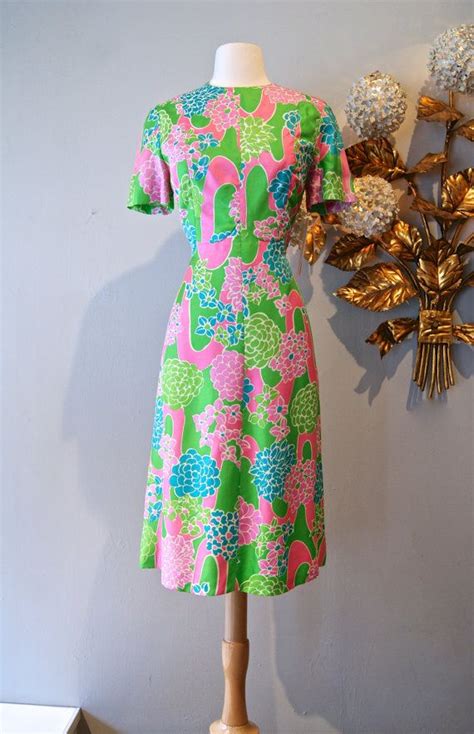 60s dress vintage 1960 s vibrant floral wiggle by xtabayvintage 68