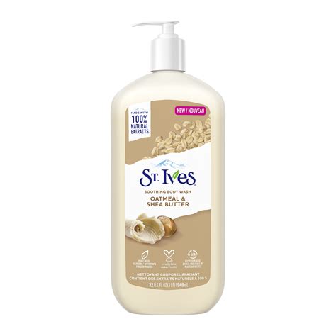 st ives soothing body wash  pump oatmeal shea butter  oz