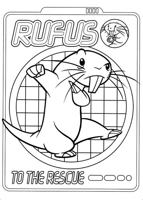 rufus   rescue coloring page  printable coloring pages  kids