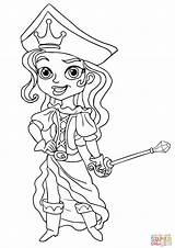 Pirate Coloring Pirates Pages Jake Princess Neverland Printable Female Color Kids Supercoloring Sheets Crafts Select Category Hephaestus Drawing Printables Captain sketch template