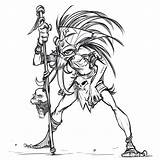 Witchdoctor Diablo Characters Sketch Witch Doctor Character Cohen Cartoon Choose Board Sketches Pencil Drawings Drawing sketch template