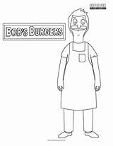 Burgers Pages Bobs Superfuncoloring Decorate Boy sketch template