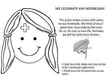 ash wednesday childrens coloring pages