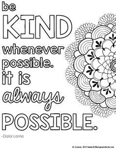 kindness ideas quote coloring pages kindness quotes kindness