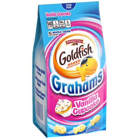 pepperidge farm goldfish grahams vanilla cupcake crackers  oz bag