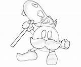 Omb Bob Coloring King Pages Mario Weapon Big Template sketch template