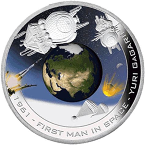 gagarin space coin launched   perth mint  australia coinnews