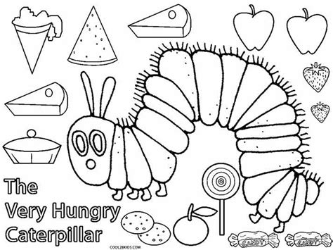 printable   hungry caterpillar coloring pages