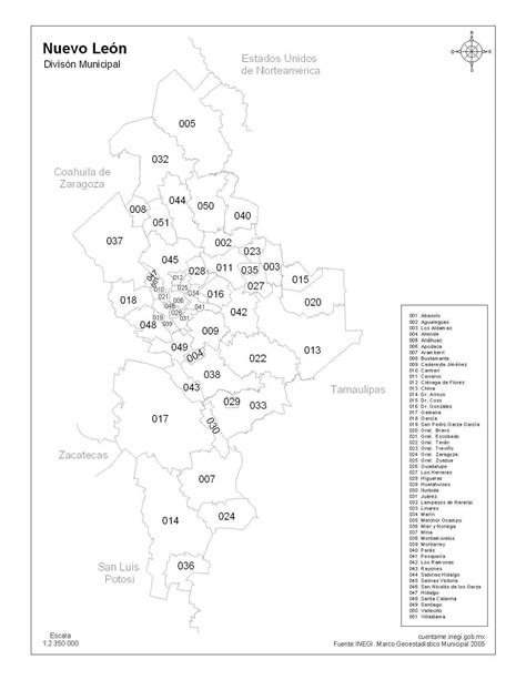 Total 36 Imagen Mapa De Nuevo Leon Con Nombres De Municipios