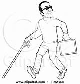 Blind Man Clipart Cane Happy Person Briefcase Drawing Royalty Beggar Illustration Lal Perera Vector Getdrawings 2021 Clipground sketch template