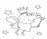 Coloring Pages Peppa Pig Fairy Online Printable Info Color Print sketch template