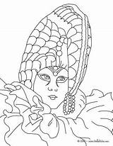 Carnevale Colorare Venise Disegni Coloring Seda Masque Perlé Maschere Headgear Careta Ropaje Hellokids sketch template