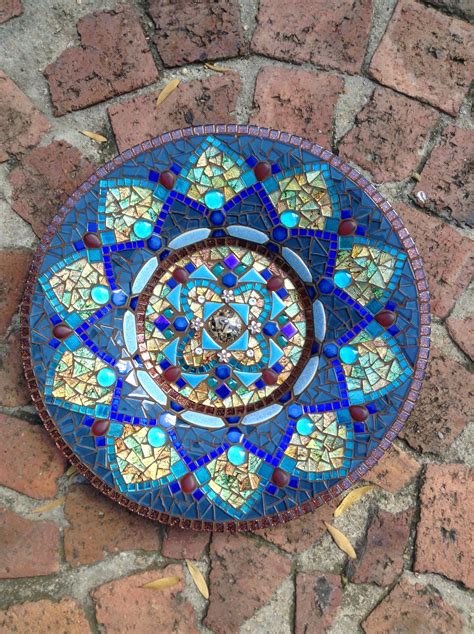 mosaic mandala  lisa  mosaicos arte mosaicos tablillas decoradas