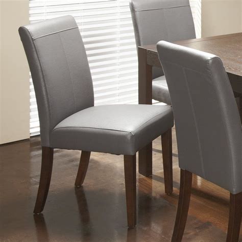 chateau imports royal genuine leather upholstered dining chair
