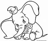 Dumbo Disney Coloring Pages Printable Shy Characters Kids sketch template