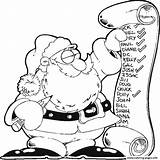 Coloring Christmas Pages Printable Kids Lists Santas Santa Tweens Family Color Popular sketch template