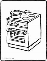 Coloring Stove Oven Cooker Colouring Pages Color Template Getdrawings Getcolorings Printable Pag Templates sketch template