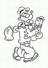 Popeye Coloring Pages Sailor Man Print Pea Swee His Sun Color Zoom Cartoon Spinach Characters Baby Cursor Attribute Do Hellokids sketch template
