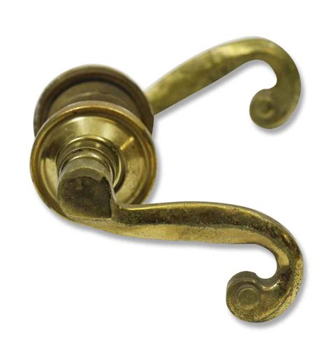 classic brass lever knob set olde good