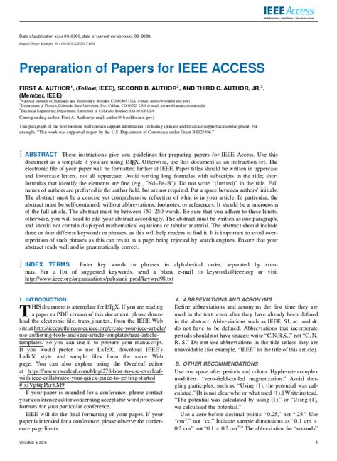 tips   write abstract  ieee paper