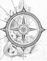 Compass Drawing Nautical Rose Tattoo Sketch Tattoos Google Drawings Designs Sketches Clipart Result Tatuagem Old Rosa Ship Getdrawings Dos Ventos sketch template