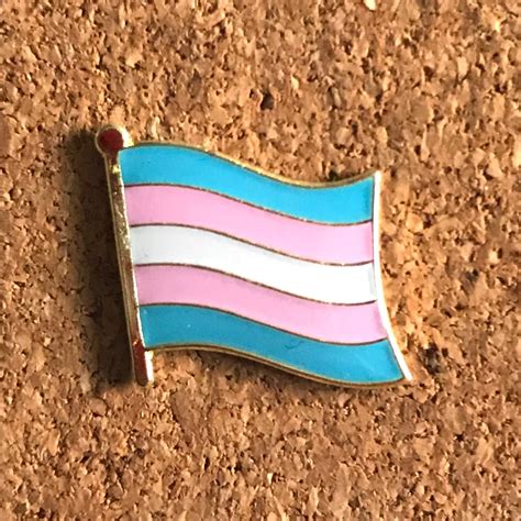 Trans Pride Pin Transgender Flag Pin Badge Trans Ftm Mtf Etsy Norway