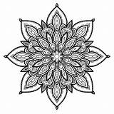 Mandala Trippy sketch template