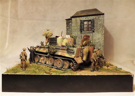 flanked normandy   scale diorama  terence young military diorama diorama