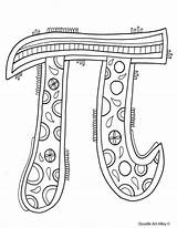Pi Coloring Pages Math Doodle Symbol Doodles Sheets Numero Classroomdoodles Mathematics Alley Activities Subject Classroom Choose Board Happy sketch template