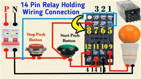 pin relay holding wiring connection relay holding circuit diagram youtube