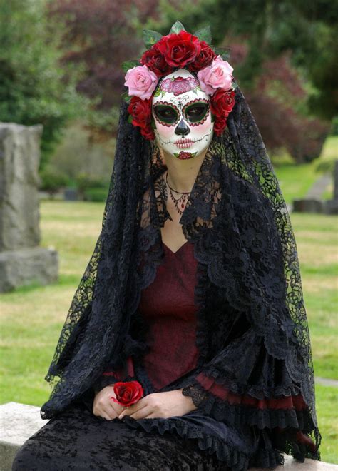 La Rosa Catrina Mask For Day Of The Dead Dia De Los Muertos Wedding