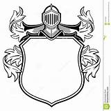 Crest Arms Coat Shield Family Template Knight Heraldry Medieval Dragon Choose Board Templates High sketch template