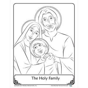 herald store  holy family coloring page family coloring pages