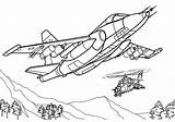 Coloring Pages Plane War sketch template