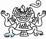 Coloring Aztec Pages Mayan Drawing Dragon Sun Drawings Inca Pyramid Getdrawings Clipartmag Getcolorings God Print sketch template