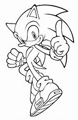 Coloring Sonic Super Pages Color Kids Popular sketch template