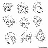 Emotions Coloring Pages Getcolorings sketch template