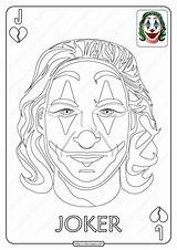 Joker Coloringoo Tarjeta sketch template