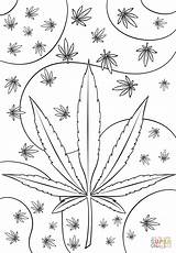 Coloring Weed Pages Psychedelic Printable Trippy Leaf Pot Marijuana Drawing Cannabis Stoner Adult Book Awesome Funny Cartoon Info Birijus Space sketch template