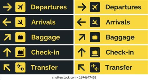 airport signs images stock   objects vectors