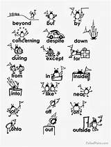 Preposition List Printable Prepositions Worksheet Coloring Under Over Worksheeto Worksheets Via Words Kindergarten 2nd Grade sketch template