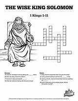 Solomon King Bible Wisdom Kids School Sunday Crossword Puzzles Israel Activities Asks Story Crafts Sheba Stories Puzzle Temple Pages Coloring sketch template