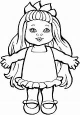 Doll Drawing Coloring Baby Pages Toys Barbie Dolls Action Figure Chica Printable Colouring Rag Bratz Toy Line Kids Chucky Drawings sketch template