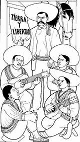 Mexicana Revolucion Muestra sketch template