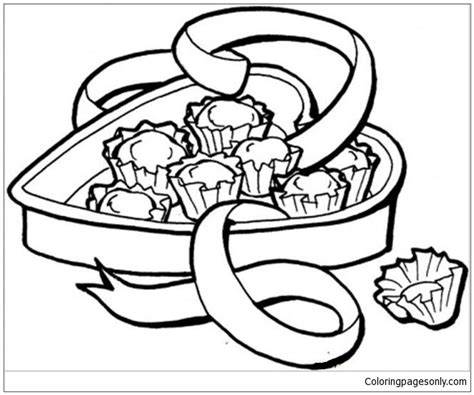 candy box coloring page  coloring pages