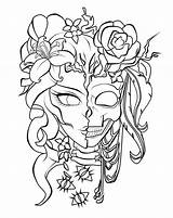 Coloring Pages Adults Tattoos sketch template